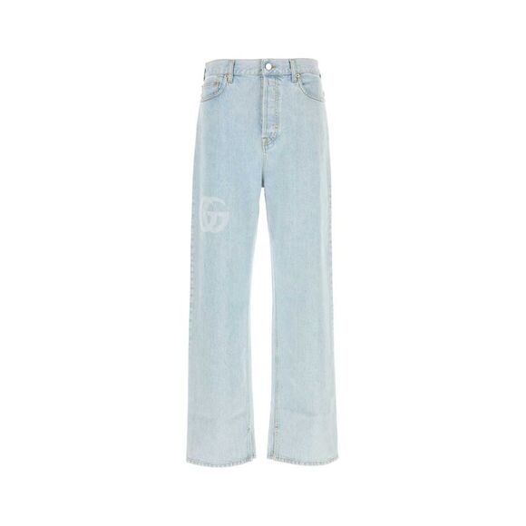 Gucci Men Light-Blue Denim Jeans